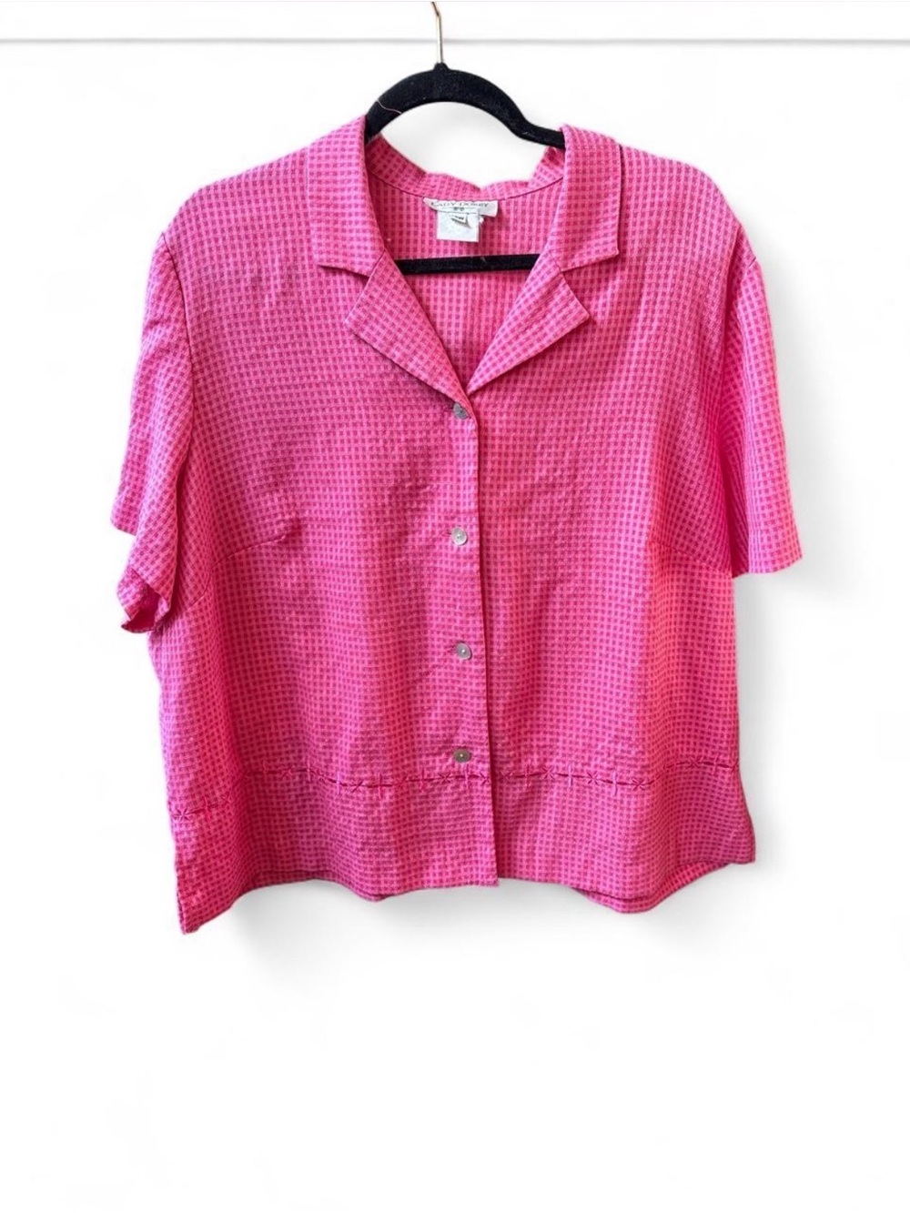 Vintage Lady Dorby Pink Gingham Blouse
- Size 22W
